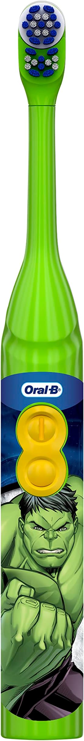Oral-B Kid's Battery Toothbrush | Marvel's Avengers | Soft Bristles | For Ages 3+ | Pack of 2