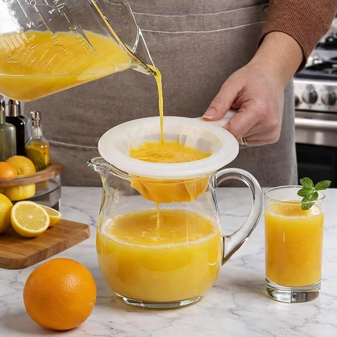 HIC Kitchen Ultra-Fine Mesh Strainers, Set Of 6 (100, 200, And 400 Mesh Count), For Filtering Juices, Nut Milks, Oils, And Sauces