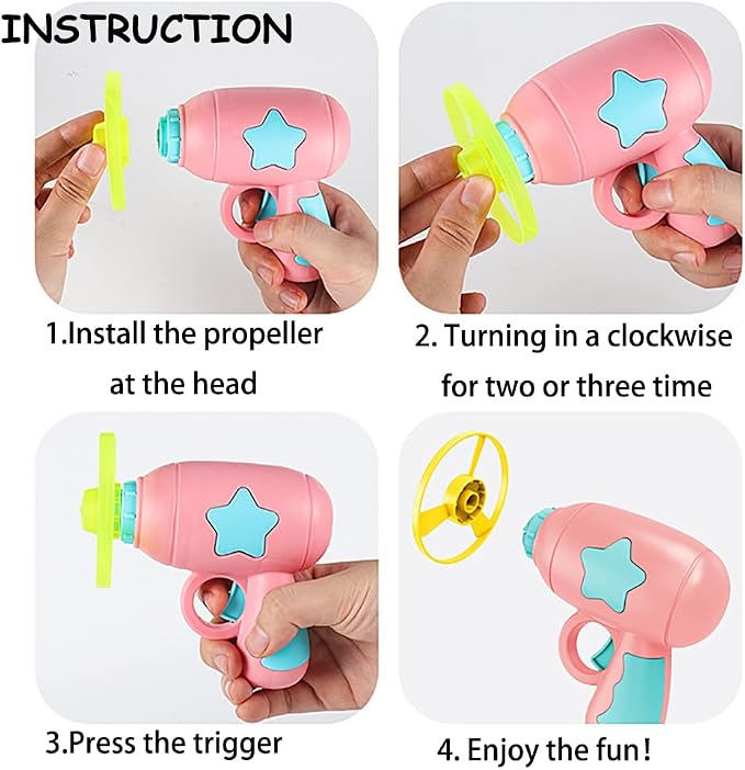 15 Pieces Cat Fetch Toy with Colorful Flying Propellers Set, Cat Playing Tracking Interactive Toys for Kitten Chasing Training Hunting