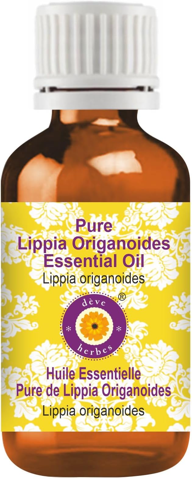 Deve Herbes Pure Lippia Origanoides Essential Oil (Lippia origanoides) Steam Distilled 30ml (1 oz)