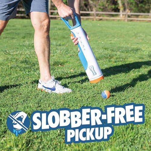 Chuckit! Max Cannon 24M Dog Ball Launcher for Fetch, 24-Inch Dog Fetch Toy and Interactive Ball Launcher, Works with Medium 2.5-Inch Balls, Includes 4 Balls