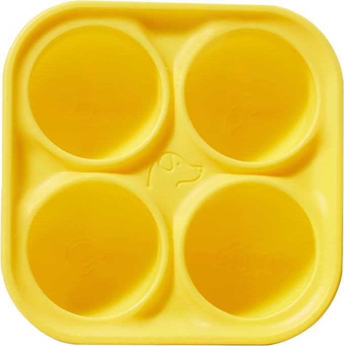 Woof Pupsicle Silicone Dog Treat Tray Mold for Dogs 10-25 lbs | For small dogs, silicone treat mold, reusable design, dishwasher safe, DIY frozen treats