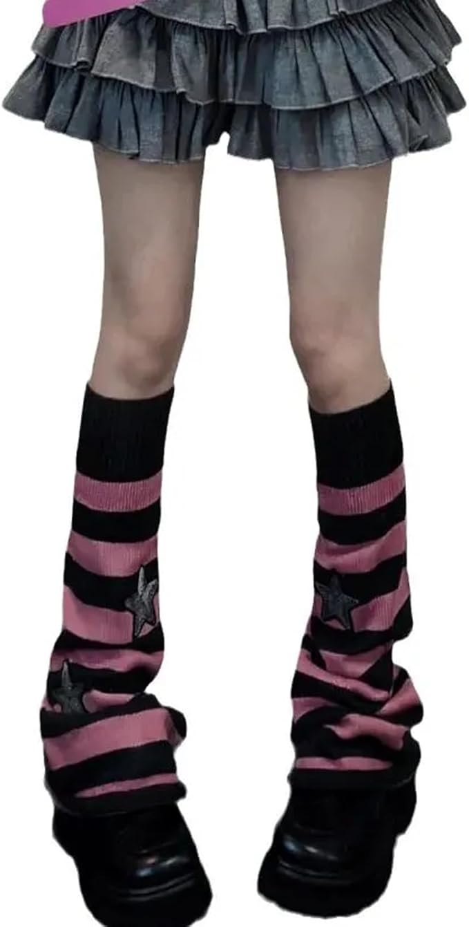 Sexybody Women's Leg Warmers Fashion Knit Warmers Long Socks Cute Y2K Kawaii Japanese Lolita Harajuku Accessories for Girls