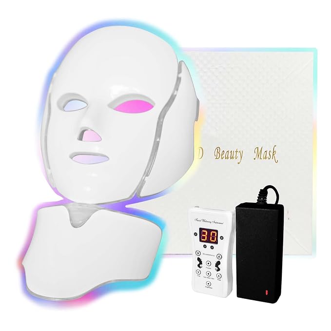 LED Facial Mask Therapy Red Light Therapy Mask FSA 7 Colors Facial Skin Care Beauty Spa Skin Care