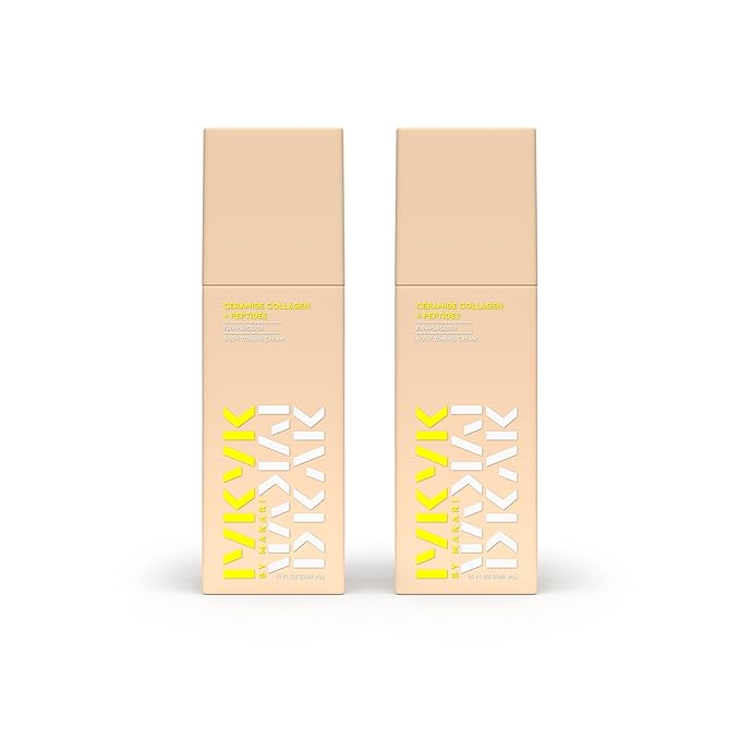 MAKARI IYKYK Ceramide Collagen + Peptides Body Toning Cream 2 Pack | Firming Body Lotion for Women | Supports Radiance & Supple-Looking Skin | Vegan | Fragrance-Free | Paraben & Sulfate-Free