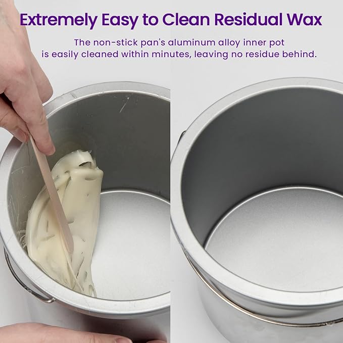 5.5 lbs Wax Pot Professional Wax Warmer for Hair Removal, 86-275℉ Smart Adjustable Temp, 5-Min Fast Melting, Digital Large Waxing Pot for Beauty Salon SPA Esthetician