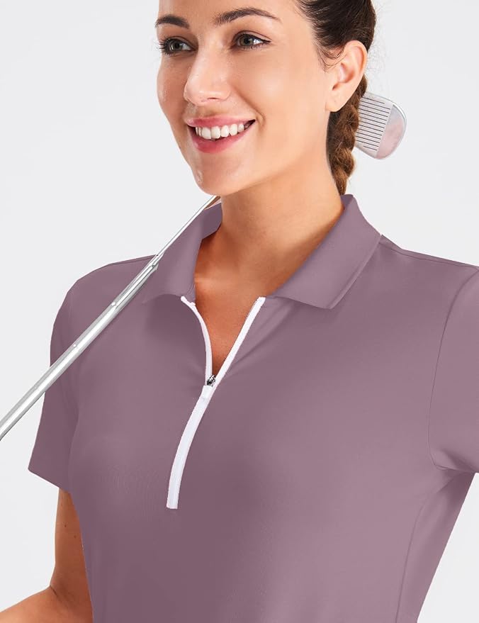 Hiverlay Tennis Dress Golf Dresses for Women with Built in Shorts | Polo Dress, Golf Outfit, 2 Pockets, UPF 50+ Pickball Hiking Workout Active Athletic Dresses,Summer Gym