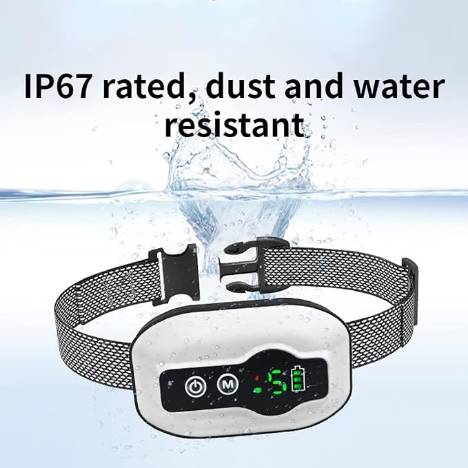 Dog Bark Collar,Rechargeable Smart Barking Collar, Anti Barking Training Collar with Sensitivity Beep Vibration Shock, Bark Shock Collar for Large Medium Small Dogs