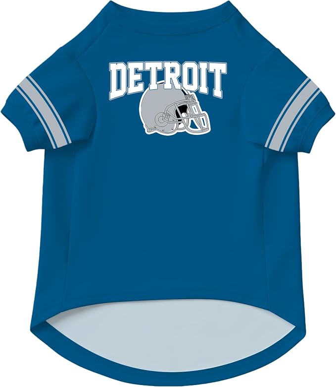 Detroit Dog Clothes Personalized Pet Jersey T-Shirt Custom Name Number