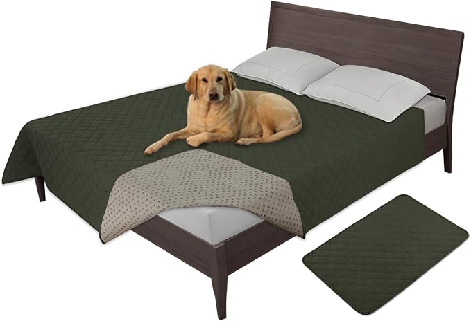 Easy-Going Waterproof Dog Bed Cover, Non-Slip Pet Blanket, 52x82in | Light Blue, Leakproof Couch Cover, Machine Washable Furniture Mattress Protector, Soft Sofa Mat For Dogs, Pet Friendly