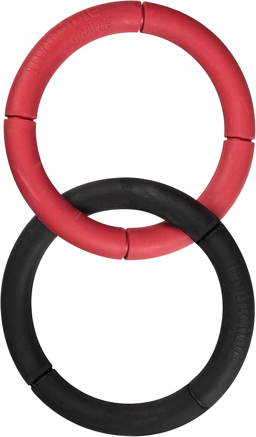 JW Pet Company Invincible Chains LD Double Dog Toy, Large (Colors Vary)