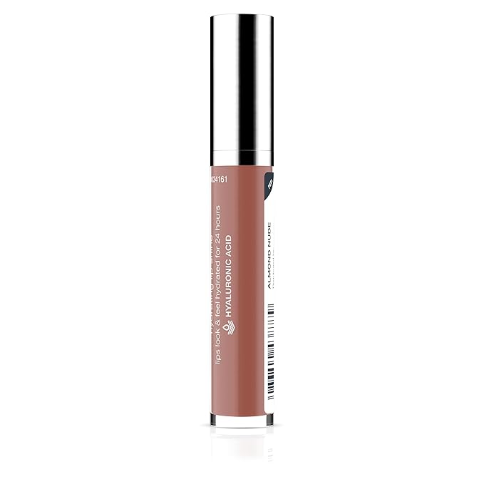 Neutrogena Hydro Boost Moisturizing Lip Gloss, Hydrating Non-Stick and Non-Drying Luminous Tinted Lip Shine with Hyaluronic Acid to Soften and Condition Lips, 27 Almond Nude Color, 0.10 oz