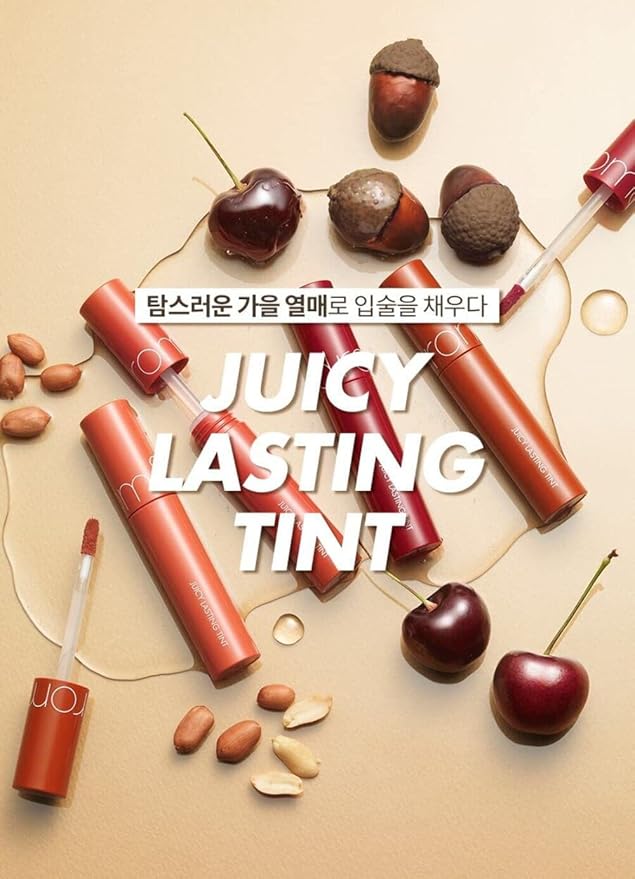 rom&nd Juicy Lasting Tint 13 EAT DOTORI - Long-lasting, MLBB, Clear & Natural Makeup, K-beauty Lips, 5.5g | 0.2 oz