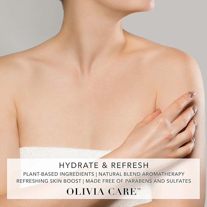 OLIVIA CARE Organic Rose Water Mist Refreshing Spray for Face & Body by Olivia Care - 100% Natural & Vegan. Hydrating & Moisturizing, Fresh Rose Scent 4 OZ