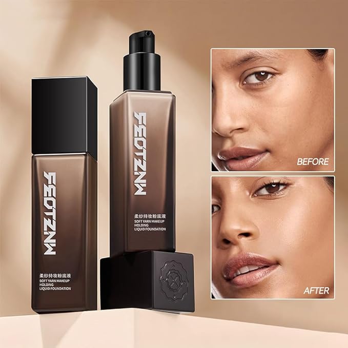 Feotznw Flawless Finish Foundation Makeup - Lightweight Medium Coverage, Semi-Matte Finish for Uneven Skin Tone, Vegan & Cruelty-Free -1.014 Fl Oz-Beige.