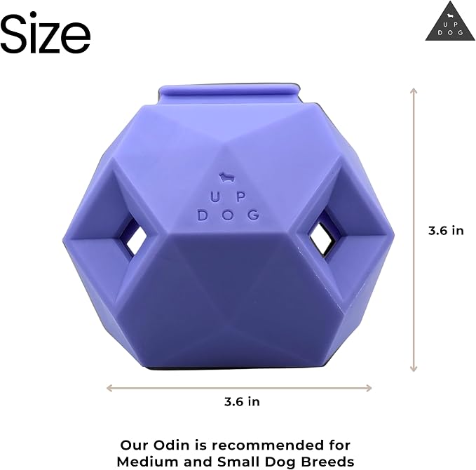 Treat Dispensing Balls for Medium Dogs and Cat Treat Dispenser Toy Interactive for Self-Play Improves Oral Hygiene, Mental Simulation, and Bordem Buster, Simple and Effective Food Toy (3.6 x 3.6 in)
