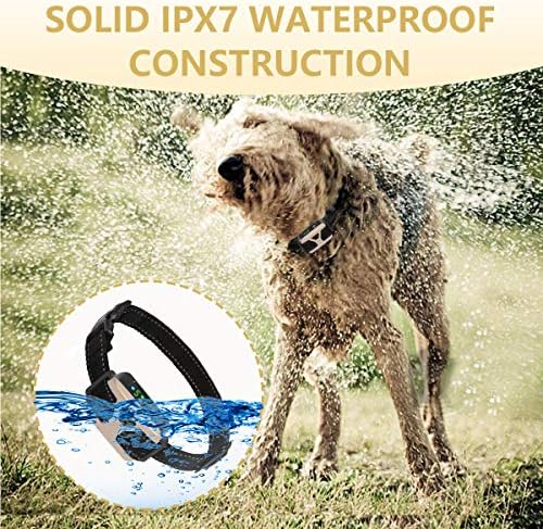 Bark Collar for Small Medium Large Dogs 8-120 Lbs, Rechargeable Shock Anti Bark Collar with Beep Vibration, Smart Triggering Technology, Multiple Sensitivity Levels and Training Modes
