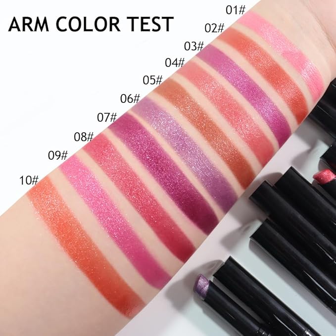 Plum Metallic Lipstick for Women,Lightweight Comfortable Non-Drying Shimmer Frosted Lipstick,Glitter Lip Gloss Stain Long Lasting Waterproof Smudge Proof 24 Hour Full Coverage Lip Makeup,Vegan