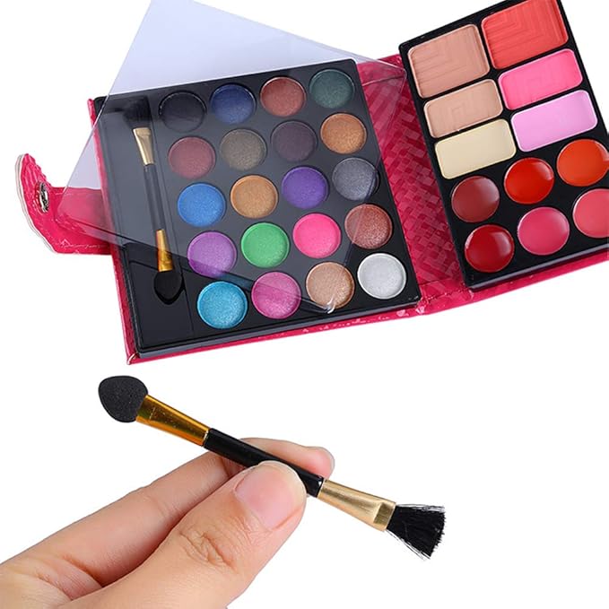 PhantomSky 32 Colors Eyeshadow Palette Makeup Contouring Kit Combination with Lipgloss, Blusher and Concealer #2 - Perfect for Professional and Daily Use