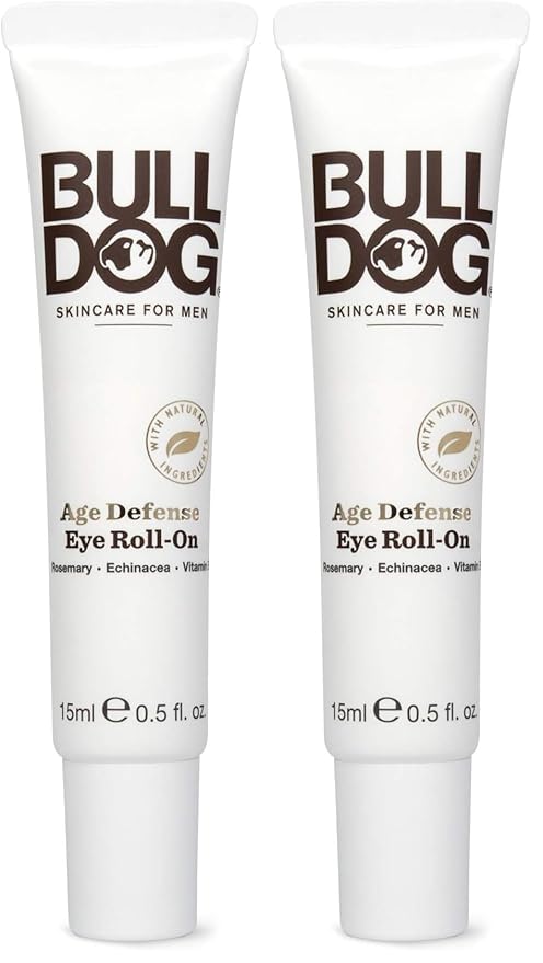 BULLDOG Mens Skincare and Grooming Age Defense Eye Roll On, 0.5 Ounces (Pack of 2)