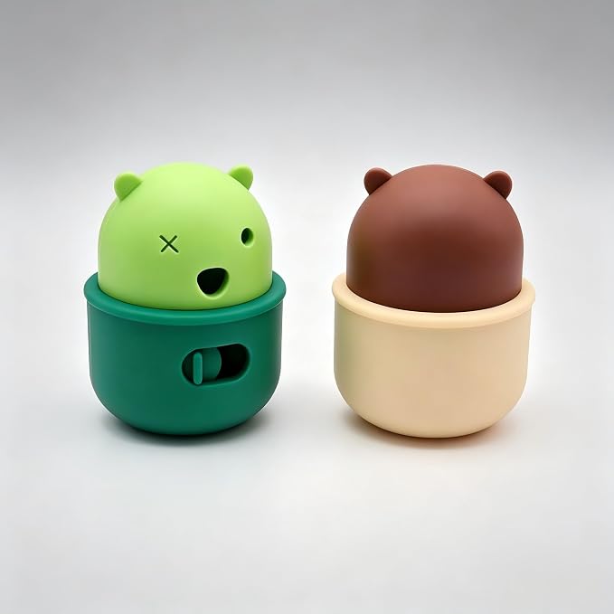 Dog Treat Dispenser Toy，Durable Silicone, wear-Resistant and bite-Resistant. Interactive Puzzle Toy for Dogs and Cats