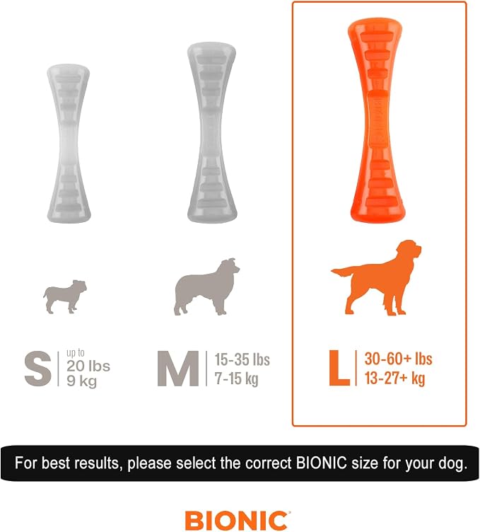 BIONIC Urban Stick Dog Toy for Dogs Between 30-60+ lbs, Large