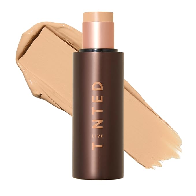 Live Tinted HUESTICK Complexion Stick - Medium-to-Full Buildable Coverage - Soft Matte Finish - Multitasking Makeup Stick - Lightweight, Creamy Formula - Shade 18