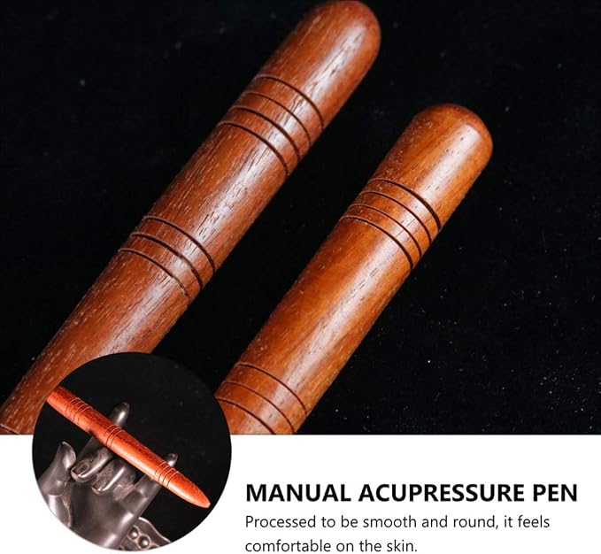 4Pcs Manual Acupressure Pen Wooden Thai Massage Stick Rod Deep Tissue Massage Tool Trigger Point Relief Pain Therapy Tools Full Body Relaxing Gifts Acupressure Pen,Acupressure Tools