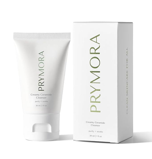Mini Creamy Ceramide Cleanser | Purify + Soothe | Removes Impurities & Makeup, Sensitive Skin Approved | Travel Size