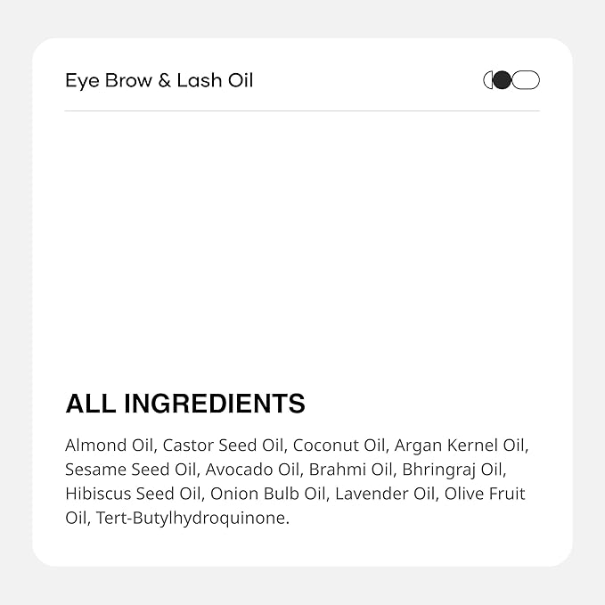 Cureskin Eye Brow & Lash Oil | Nourishes and Strengthens (7 ml) | Eyelash Growth Serum | Lash Serum for Eyelash Growth
