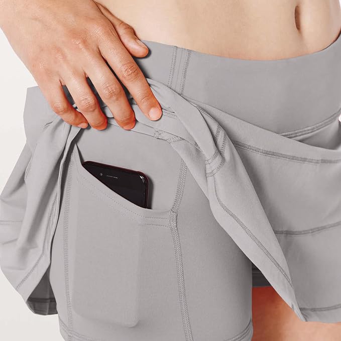 Athletic Tennis Golf Skorts Skirts for Women with Pocket Workout Running Sports Pleated Skirts Casual