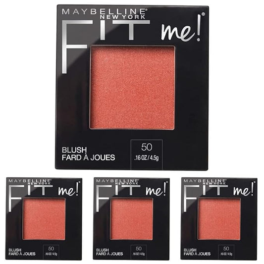 Maybelline Fit Me Blush, Lightweight, Smooth, Blendable, Long-lasting All-Day Face Enhancing Makeup Color, Wine, 1 Count (Pack of 4)
