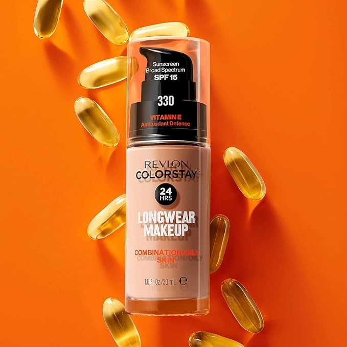 Revlon Colorstay SPF 15 Makeup Foundation for Combination/Oily Skin, Golden Caramel, 1 Fl Oz