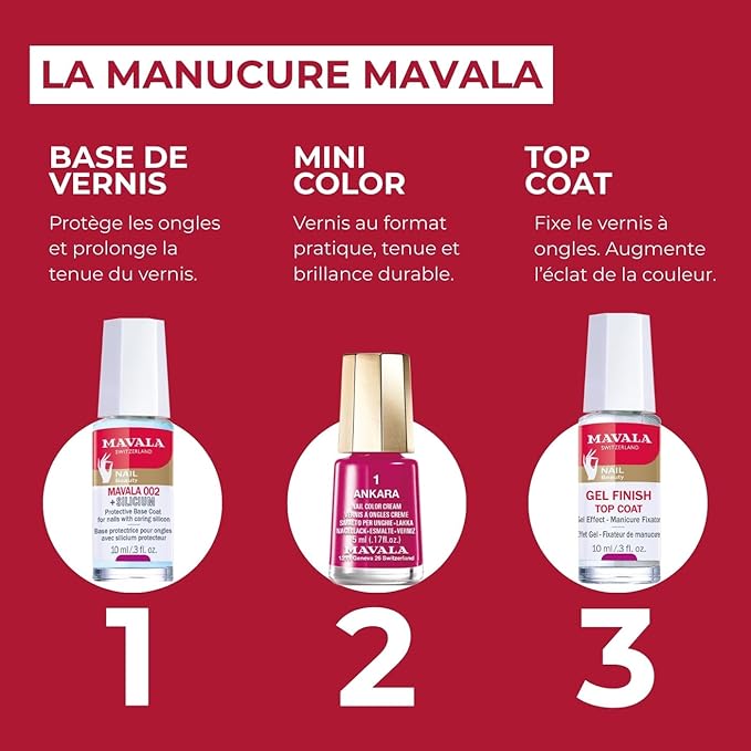 Mavala Nail Top Coat, Gel Finish, 0.3 Ounce