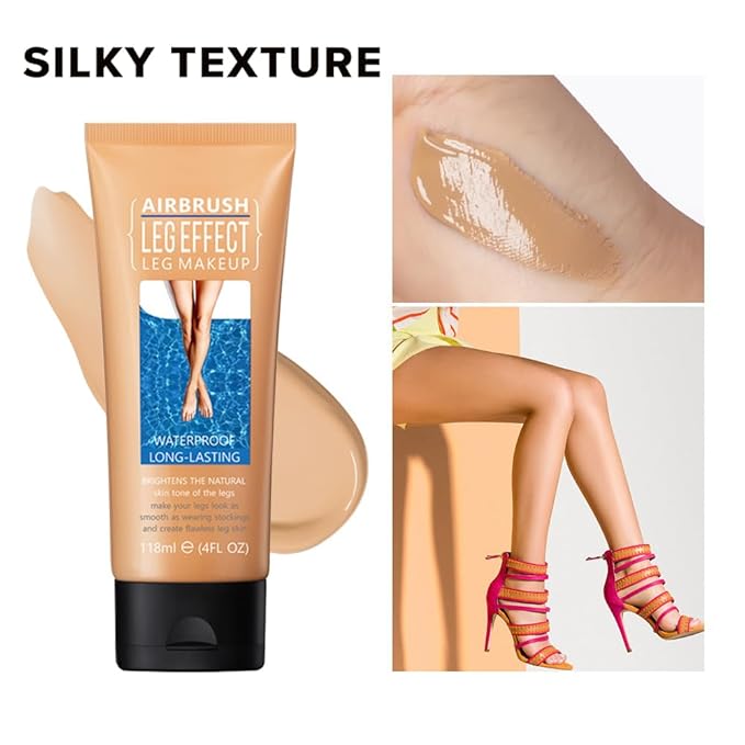 Leg Makeup Waterproof, No Transfer Body Concealer, Coverage for Vein, Scar, Tattoo (#01 Fairest Glow, 1Pc)