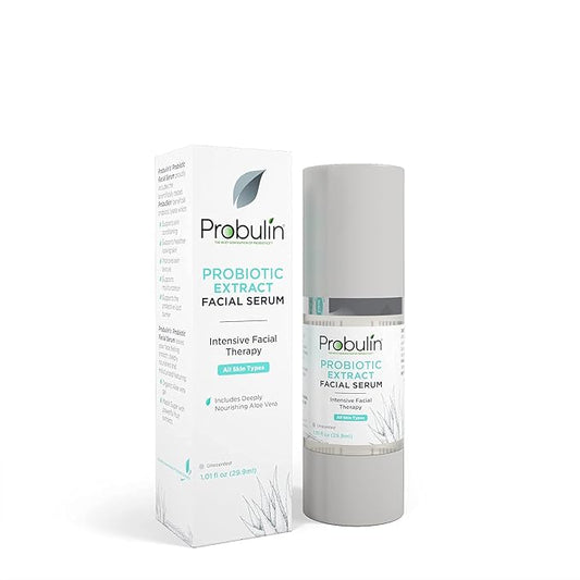 Probulin Probiotic Extract Face Serum, Intensive Facial Therapy Moisturizer for Women, Skin Care Hydrating Gel with Aloe Vera, 1.01 oz