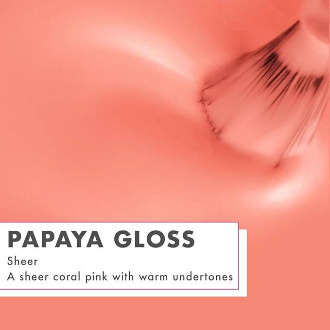 Olive & June Long Lasting Nail Polish | Spring Pastel Nails | Plump Gel-Like Finish No Lamp Needed | Lasts up to 10 days | Salon-Quality 15-Free Vegan & Cruelty-Free Chip-Resistant |Papaya Gloss Coral