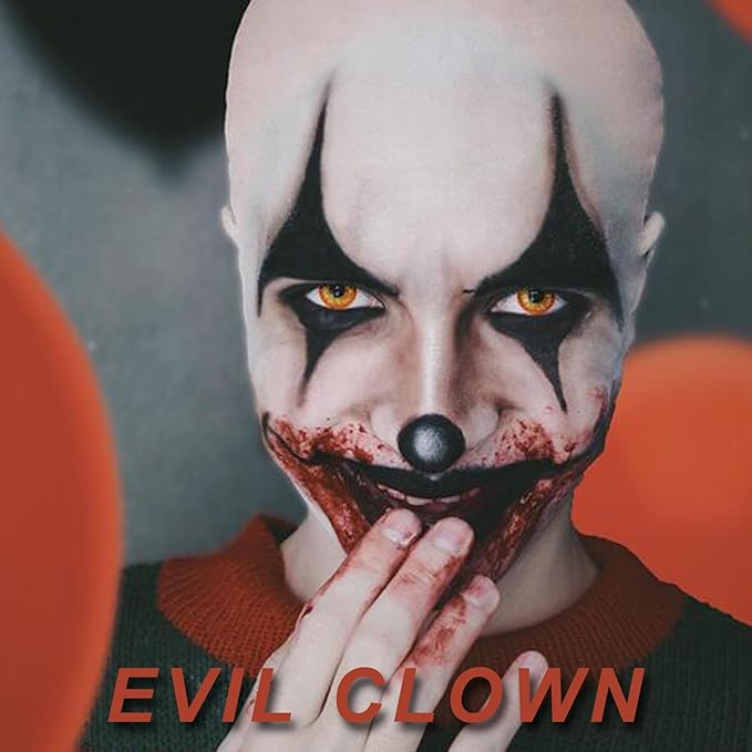 Bald Cap Kit Costume Makeup Kit for Men Adults,Complete Bald Cap SFX Makeup Kit with Tools & Instructions,Professional BaldCap for Halloween Costumes, Cosplay, and Theater