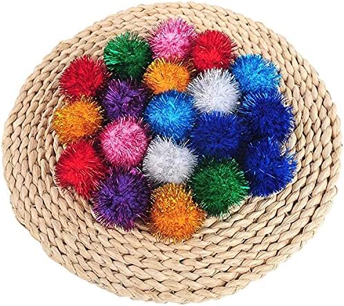 20 Pcs Assorted Color Flash Balls Cats Toy Balls