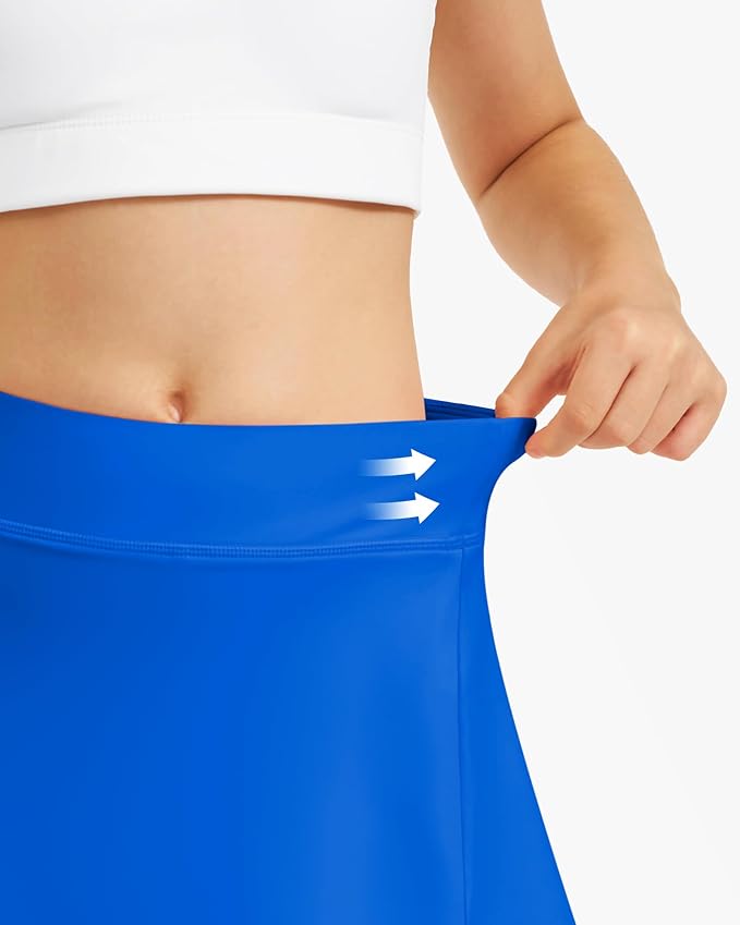 Stelle Girls Tennis Skirts with Pockets Athletic Skorts Inner Shorts High Waisted Sports Golf Running Skirt