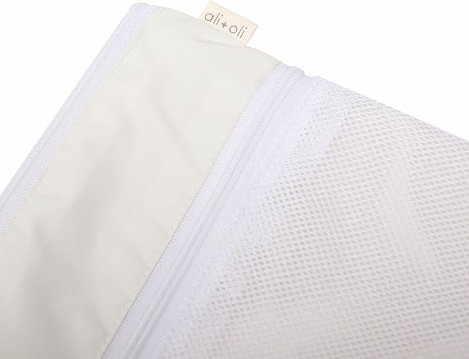 Ali+Oli Water Resistant Dual-Compartment Wet-Dry Bag for Travel, Hook to Stroller, Daycare, Diapers, Diaper Bag, Clutch Bag,15x12 inches (Sand)