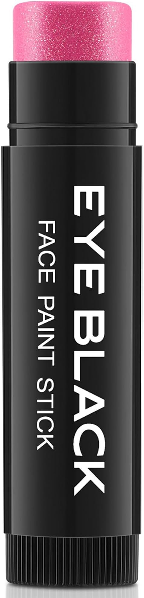 CCbeauty Hot Pink Glitter Eye Black Stick for Multi Sports, Anti-Glare EyeBlack for Football Baseball Softball Lacrosse, Water-Proof Eye Black for Athletes & Fans, Sport Face Paint, Pink Accessories