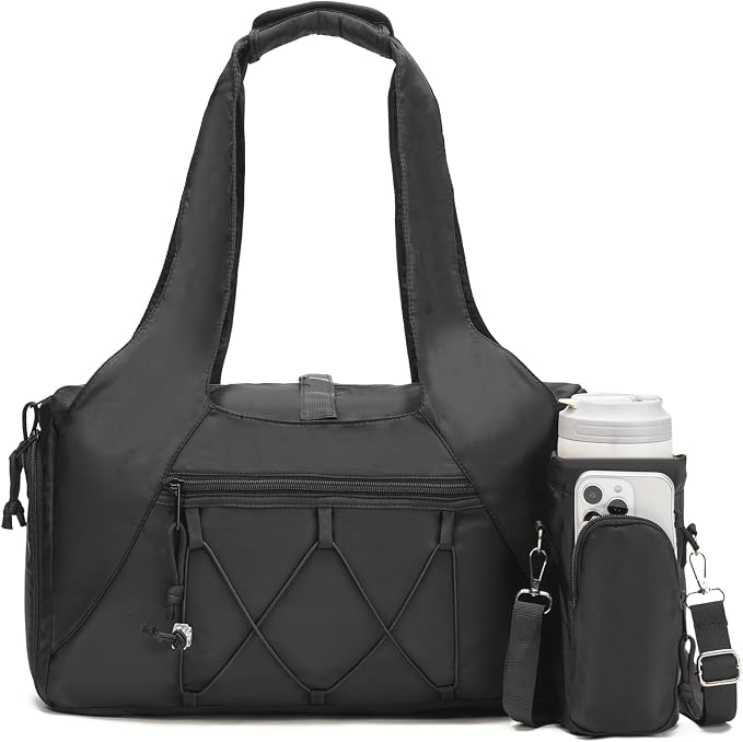 Handbag for Women Yoga Bag Large Capacity Yoga Pad Buckle with Shoe Compartment Water Bottle Sports Gym Bag Travel