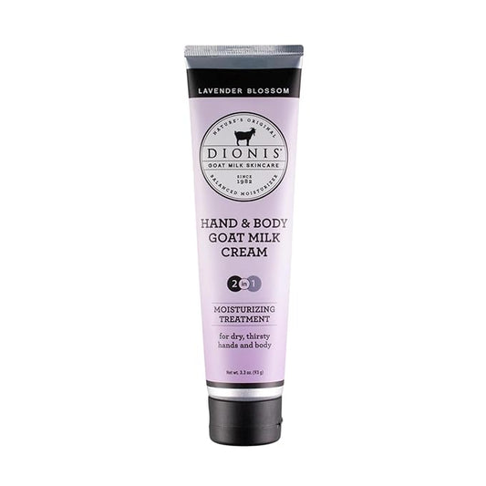 Dionis Goat Milk Hand & Body Cream Lavender Blossom 3.3oz (Pack of 1)