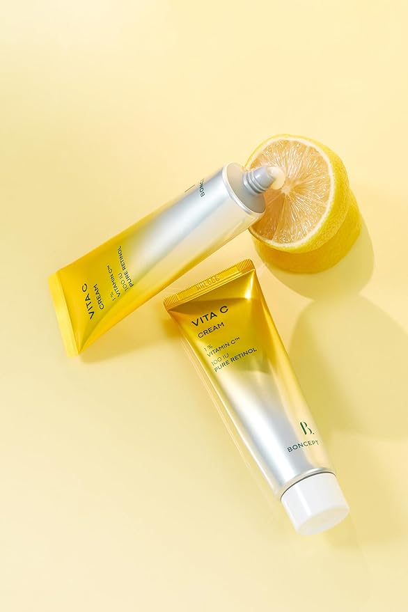 Vita C Cream - Quick-Absorbing Korean moisturizer for Dark Spots, Brightening, Bouncy Skin, Anti aging with Vitamin C, Retinol | 1.69 fl. oz. / 50ml