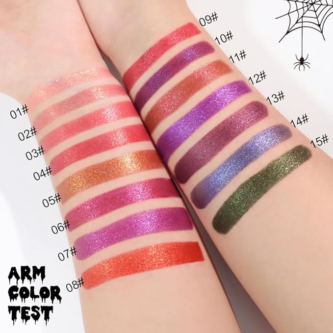 Plum Metallic Lipstick for Women,Lightweight Non-Drying Shimmer Frosted Lipsticks,Glitter Lip Gloss Stain Long Lasting Waterproof No Smudge Proof No Transfer 12 Hour,Cruelty-Free Makeup