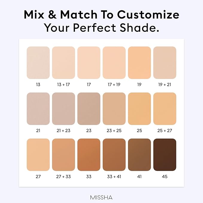 MISSHA M PERFECT COVER SERUM BB CREAM No.17 Fair- Fair with Cool Undertone, BB Cream by Cardi B Pick, Skin Tint, Tinted Moisturizer, Skin Care Foundation Makeup, Korean Makeup,1.18 Fl oz