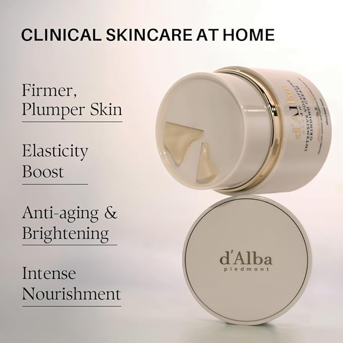 d'alba Piedmont Italian White Truffle Intensive Grinding Cream, Volufiline 50,000ppm, elasticity care and nourishment, Korean Skin Care