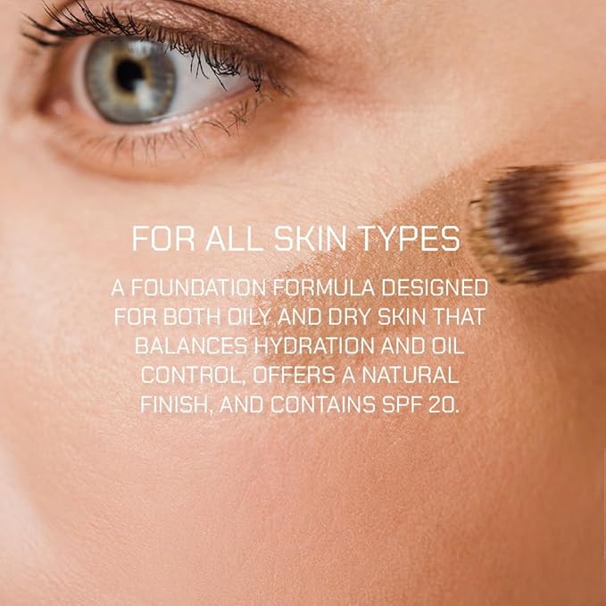 Radiant Professional Wonderlight Serum Lightweight Liquid Foundation Makeup SPF 20 -Alternative to Bronzer Powder-Color Corrector, Under Eye Concealer & Matte Eyeshadow Base-1.01oz-Porcelain Beige(01)
