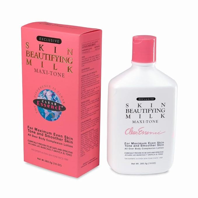 Clear Essence Exclusive Skin Beautifying Milk Hydroquinone-Free Maxi-tone Lotion - Skin Lotion for Hydrating Dry Skin - Hydrating Lotion to Hydrate Skin with Shine - (10.0 Oz.)
